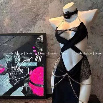 Сексуальное нижнее белье сексуальная цепь египетский шарм женщина-кошка костюм униформа искушение чистое желание перспектива свободный от огня галстук average size