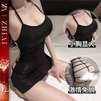 Сексуальное нижнее белье Сексуальная перспектива ночная рубашка Воздержание галстук Бесплатные подтяжки Страсть искушение Униформа Маленькая грудь шоу большой костюм Sao average size [80-60kg]