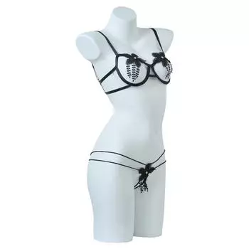 Сексуальное нижнее белье, сексуальное нижнее белье с косточками, собирающее, раздельное, из трех частей | комплект из двух частей One size