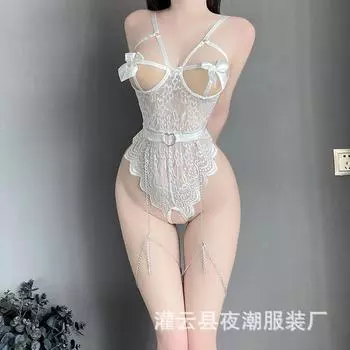 Сексуальное нижнее белье сексуальное кружевное искушение комбинезон горячая перспектива пижамы бесплатный искушение комплект 8228 one size fits all