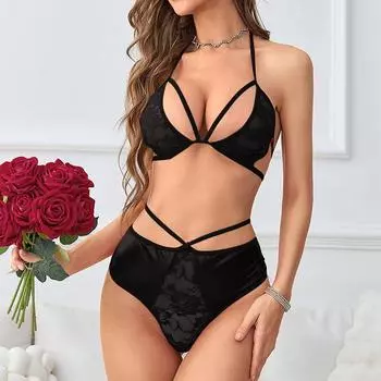 Сексуальное нижнее белье, сексуальное женское полое раздельное нижнее белье секс-костюм S