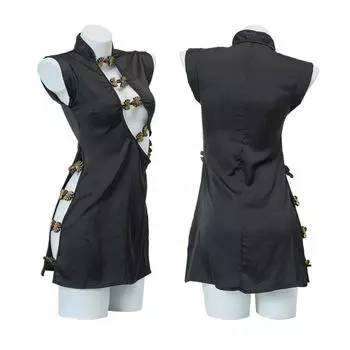 Сексуальное нижнее белье сексуальное чонсам выдолбленное горячее косплей страсть униформа маленькая грудь пижамный комплект One size