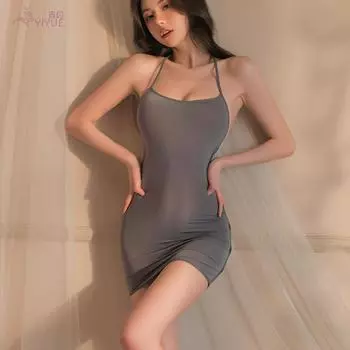 Сексуальное нижнее белье сексуальное полое красивое заднее юбка женская горячая ночная рубашка с подтяжками униформа искушение пижама one size fits all