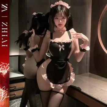Сексуальное нижнее белье сексуальное чистое платье горничной сексуальный косплей кровать быстрая атака униформа воздержание комплект average size [80-62.5kg]