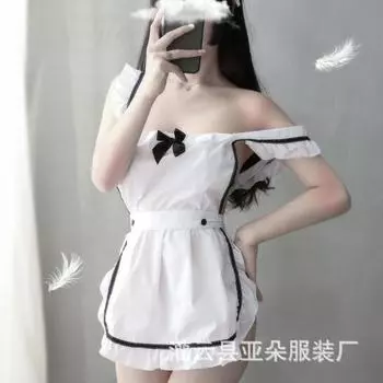 Сексуальное нижнее белье сексуальный костюм горничной для соблазнения горничная горячая принцесса косплей One size