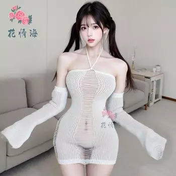 Сексуальное нижнее белье сексуальный свитер-халтер страстная униформа соблазнение флирт чистая похоть ветер свобода average size