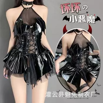 Сексуальное нижнее белье, сексуальный маленький дьявол, перспективная униформа, извращенный тюнинговый халат, горячий комплект постельного белья 2449 average size