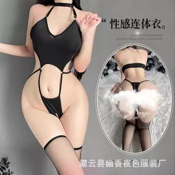 Сексуальное нижнее белье сексуальный комбинезон горничная наряд открытая униформа соблазнение горячий косплей average size
