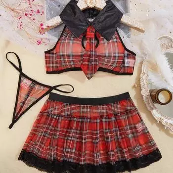 Сексуальное нижнее белье студент костюм сексуальное нижнее белье косплей костюм на хеллоуин S