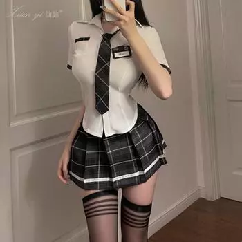 Сексуальное нижнее белье Xianyi, сексуальная студенческая одежда, Jk Uniform, соблазн, свободная от обтягивающей страсти, одежда, большой размер, комплект 490 M