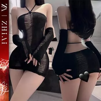 Сексуальное нижнее белье женский сексуальный свитер ночная рубашка свободная перспектива платье сексуальное предложение соблазн униформа страсть ночной клуб стиль костюм average size [80-60kg]