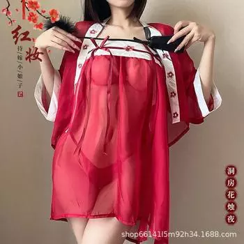 Сексуальное нижнее белье женское искушение антикварный костюм ханьфу страсть пижама кровать горячая униформа костюм 2568 One Size