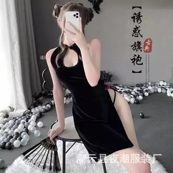 Сексуальное нижнее белье женское сексуальное ретро униформа чонсам соблазнительный ремешок на спине полый корсет 2295 one size fits all