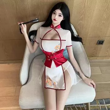 Сексуальное нижнее белье женское сексуальное чистое желание античное кимоно маленькая грудь пижама страсть свободная униформа комплект 9 One Size