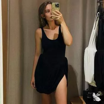 Сексуальное платье без рукавов с глубоким вырезом для женщин, нерегулярные плиссированные мини-платья с боковыми разрезами, женская летняя клубная одежда для отдыха, модное пляжное платье для женщин S белый