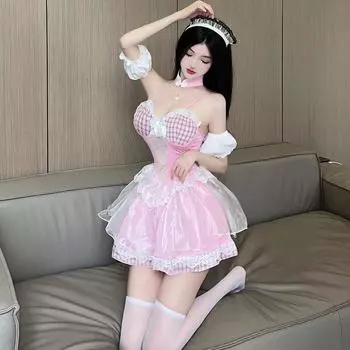 Сексуальное платье принцессы чистое желание веселый костюм горничной для косплея кружевной трехмерный комбинезон COS наряд One Size [80-120]