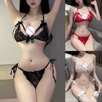 Сексуальное прозрачное нижнее белье, комплект