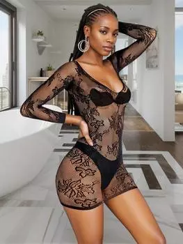 Сексуальное сетчатое облегающее платье для ночного клуба Эротические костюмы Perspective Temptation Женское обтягивающее нижнее белье Дамская короткая юбка в сетку XXS