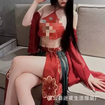 Сексуальное сексуальное нижнее белье cheongsam униформа кровать соблазнение соблазнительный ханфу летающий костюм женский сексуальный One size (80-130)