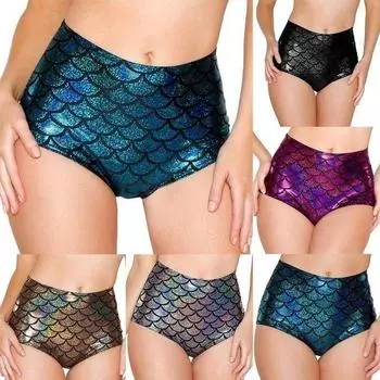 Сексуальное сексуальное женское белье, женские трусы-русалка с высокой талией, сексуальные трусики, шорты, нижнее белье, черный, красный розы красного