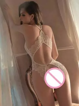 Сексуальное синее нижнее белье с вырезами, женское кружевное полое боди, эротическая пижама, платье Тедди Babydoll, глубокий V-образный вырез, открытый бюстгальтер, комплект нижнего белья XXS