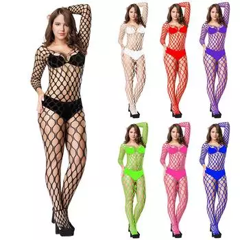 Сексуальное женское ажурное нижнее белье Babydoll, ночная рубашка, боди с открытой сеткой, одежда