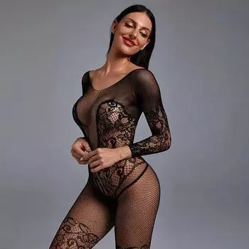 Сексуальное женское белье Bodystocking Горячие боди Женское сексуальное сетчатое белье Эластичность Порно Нижнее белье с вырезами Сетчатое белье для секса S-XXXL