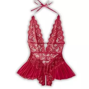 Сексуальное женское белье большого размера перфорированное открытое женское белье Тедди Babydoll Экстремальное сексуальное женское белье нижнее белье с разрезом промежность открытое переодевание косплей эротический эротический