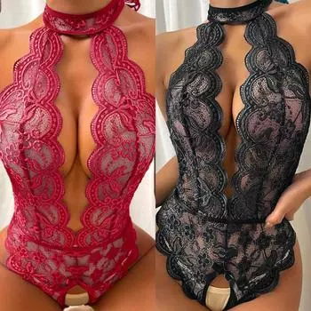 Сексуальное женское белье, открытый бюстгальтер, нижнее белье с вырезами для секса, кружевное прозрачное нижнее белье, боди, эротические костюмы L