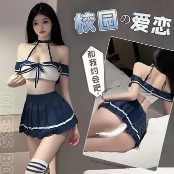 Сексуальное женское белье Pure Desire Bow Student Wear Сексуальная матросская форма Соблазнение Косплей One size