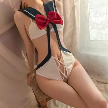 Сексуальное женское белье сексуальная униформа соблазнение полые студенческие комбинезоны горячий косплей костюм женский One size