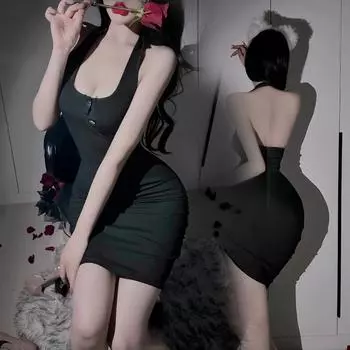 Сексуальное женское белье, сексуальная пижама с вырезом Pure Desire и облегающим поясом на бедрах, обтягивающее платье, очаровательная ночная рубашка для женщин One Size