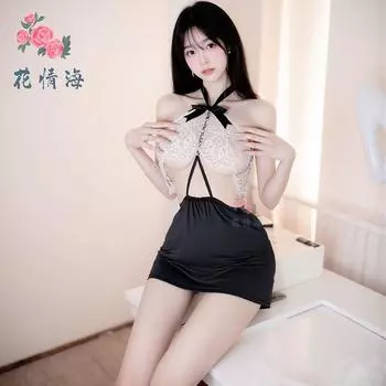 Сексуальное женское белье сексуальные груди глубокое V романтическое кружево свободное One Size