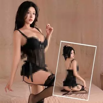 Сексуальное женское белье, сексуальный кружевной жилет, стальное кольцо, собирающее эластичные тонкие носки с подвязками, пижама, женский костюм, страсть One size