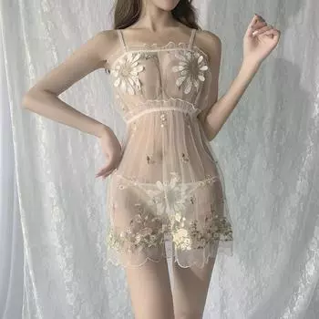 Сексуальное женское белье Super Fire Многоцветное эротическое белье Ткань Сексуальное женское забавное нижнее белье Рыболовная сеть Пудинг Кольцо для брюк Кольцо на шею Сетка One Size