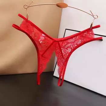 Сексуальное женское белье, женские сексуальные трусики с вырезами, прозрачные стринги, стринги с бантом, нижнее белье для женщин, кружевные эротические трусики One Size
