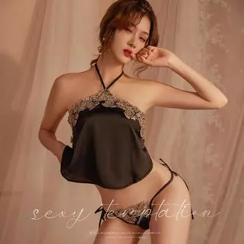 Сексуальное женское кружевное нижнее белье с карманом на животе больших размеров на бретелях соблазнение страсть свободный One size