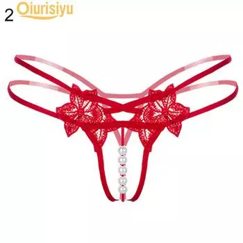 Сексуальное женское нижнее белье для молодоженов с цветочным кружевом и искусственным жемчугом, женская одежда