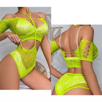 Сексуальное женское нижнее белье Экзотические комплекты Мягкий порно Женское нижнее белье Наряд стринги Прозрачный комплект Push Up Кружевной корсет Топ с подвязками XS