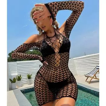 Сексуальное женское нижнее белье Эротическая пижама Пляжная одежда Сексуальная одежда Babydoll Эластичная прозрачная эротическая одежда Сексуальное ночное белье Горячее платье XXS