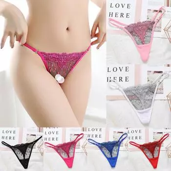 Сексуальное женское нижнее белье с вышивкой, горячие прозрачные полые стринги с низкой талией