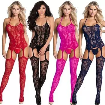 Сексуальное женское нижнее белье, сетчатые чулки, порно чулки для секса, эротическое боди с открытой промежностью, колготки с высокой талией One Size
