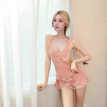 Сексуальное женское нижнее белье сексуальное искушение одежда горничной костюм униформа горничной сетчатая юбка шеф-повара домашняя пижама One size