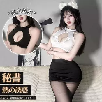 Сексуальное женское нижнее белье, сексуальная бесплатная секретарская униформа, обернутый бедрами халат соблазнения, сексуальный костюм страсти 8332 average size (80-60kg)