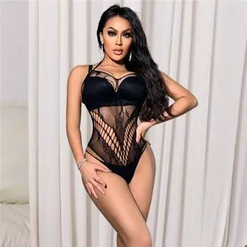 Сексуальное женское нижнее белье Женское боди Черное леопардовое боди Открытая промежность Тедди Боди чулки Эротическое белье Порно костюмы XXS