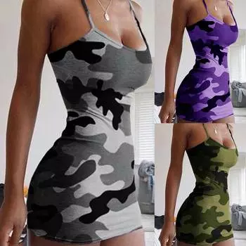 Сексуальное женское облегающее мини-платье на бретельках для вечеринок и клубов, платья без рукавов 2XL серый