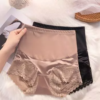 Сексуальные эластичные безопасные кружевные трусы, женские леггинсы, шорты, предотвращающие выглядывание M чёрный