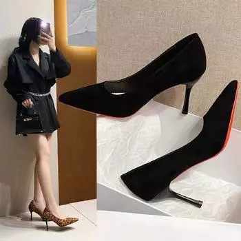 Сексуальные элегантные женские модные туфли с леопардовым принтом, модные босоножки с острым носком на высоком каблуке, женские босоножки 35