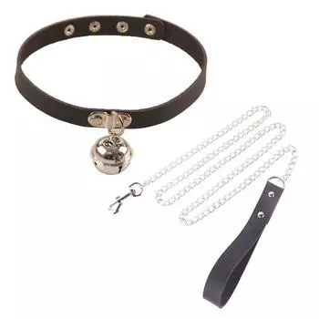 Сексуальные аксессуары Love Collar с поводком-цепочкой