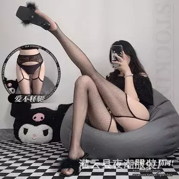 Сексуальные бесплатные забавные черные шелковые сетчатые носки из чистого кружева колготки настроение открытое соблазнение похоть 3203 One size